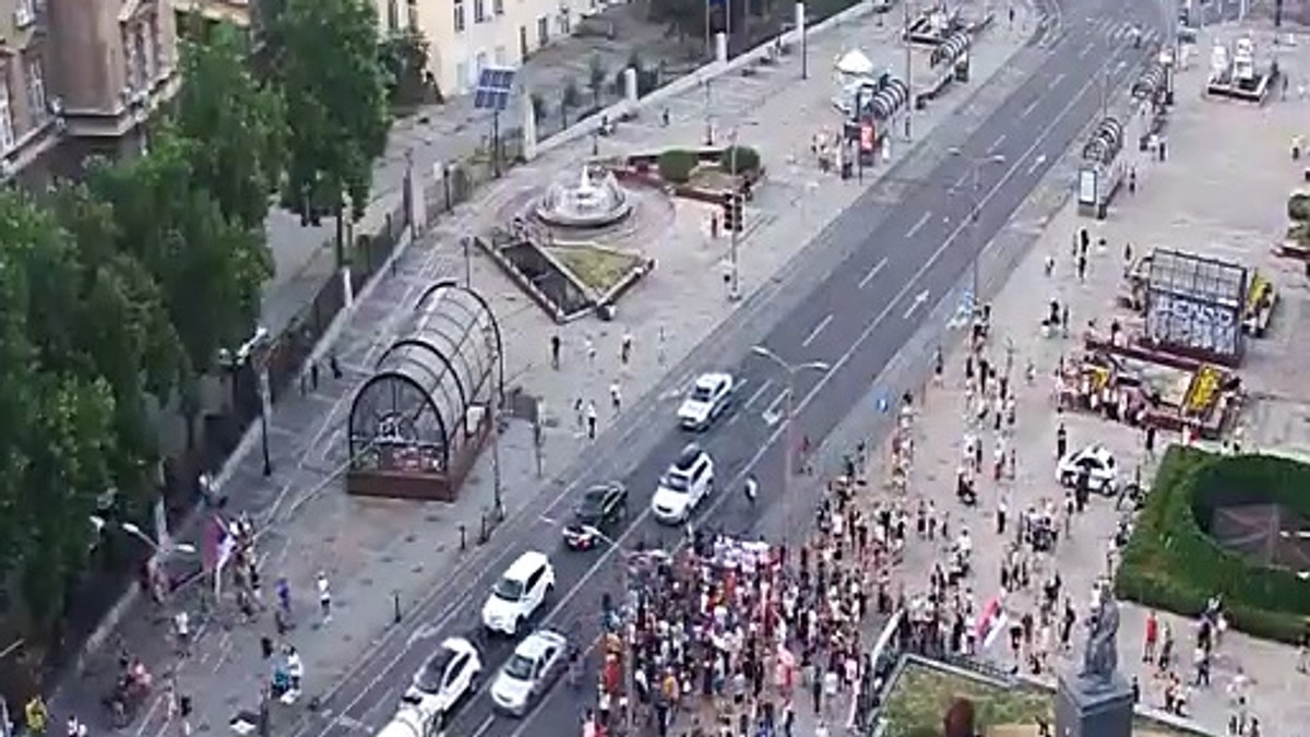 demonstanti vukov pomenik