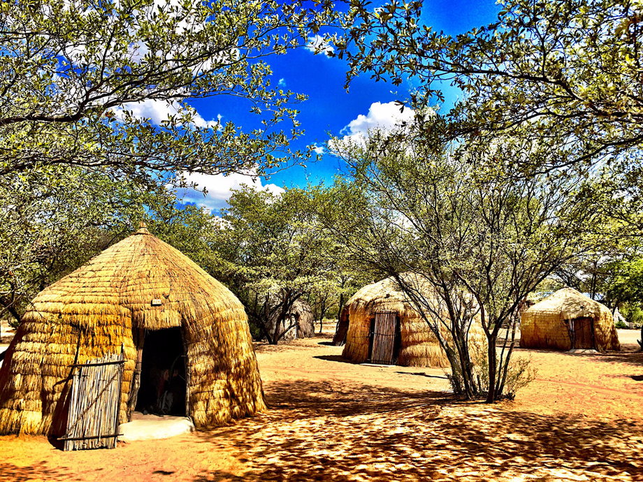 They then traveled to the frontier of Ghanzi, a town in Botswana that is nestled deep in the Kalahari Desert. Here, they stayed in the traditional huts of the San Bushmen, an indigenous group of hunter-gatherers that live in the area.