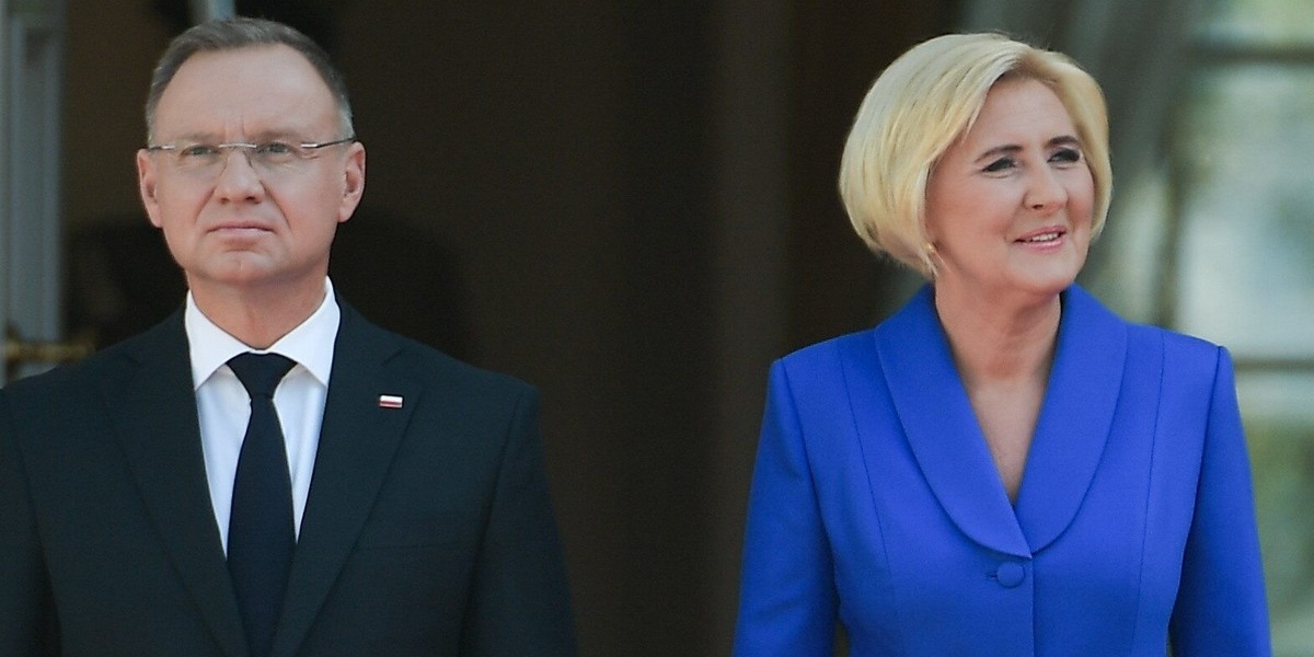 Agata Duda i Andrzej Duda.