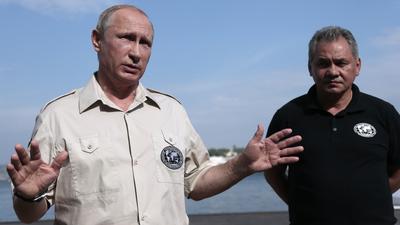 Władimir Putin na Krymie, 2015 r.