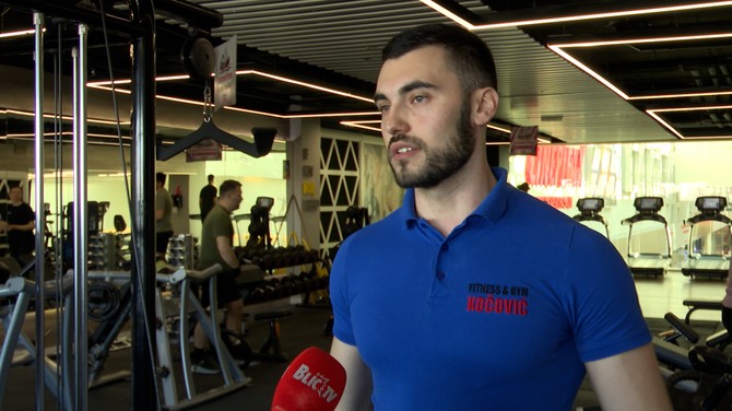 Ftnes trener Lazar Stranjanac za Blic tv