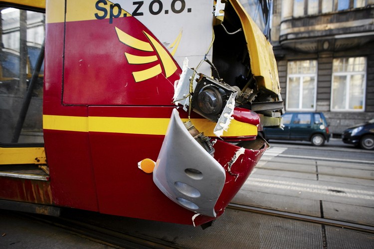 Wypadek w Łodzi