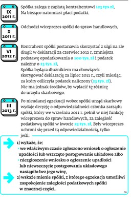 Ulga na złe długi pogrąża byłych prezesów