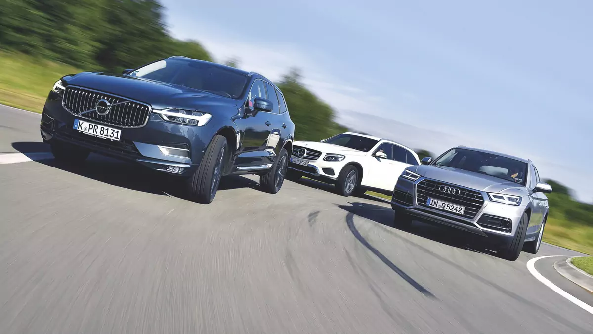 Porównanie na szczycie: nowe Volvo XC60 vs nowe Audi Q5 i Mercedes GLC