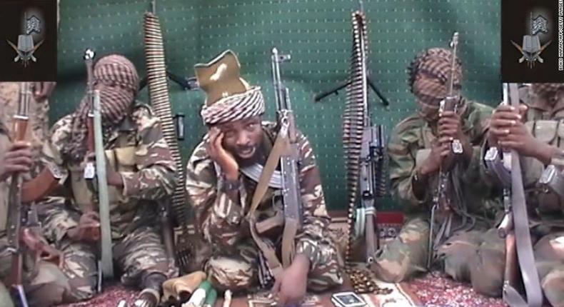 Boko Haram leader, Abubakar Shekau and his men