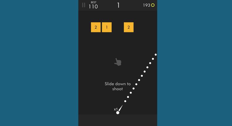 Ballz is similar to Breakout, where you use a ball to break through layers of tiles or bricks, but with a few twists: Each block has a number, and you must hit the block that number of times in order for it to break.