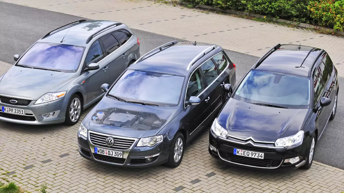 Ford Mondeo kontra Citroen C5 i VW Passat: używane kombi klasy średniej