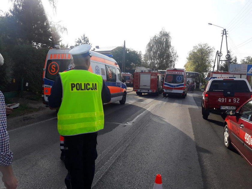 Wypadek szkolnych autobusów