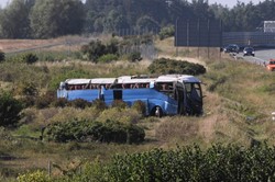Wypadek autokaru z dziećmi. Jedna osoba w stanie ciężkim, trzy w stanie średnim