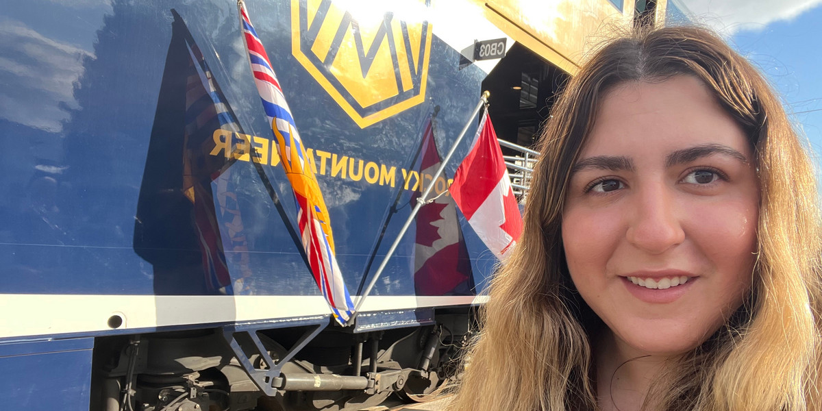 Rachel Dube wybrała się w podróż legendarną trasą przez Góry Skaliste pociągiem Rocky Mountaineer z przeszklonym dachem