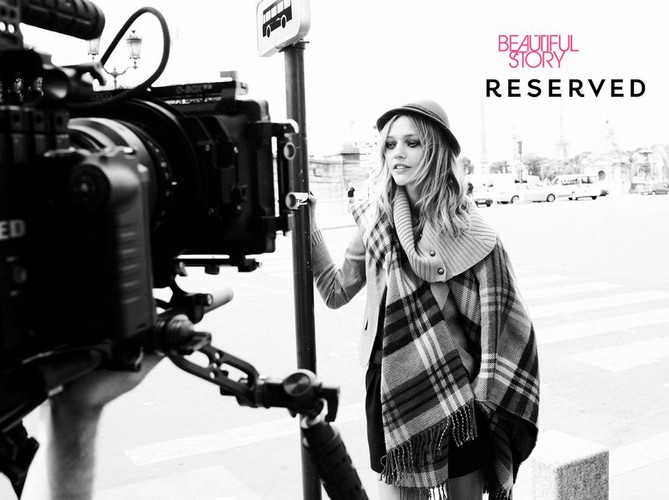 Sasha Pivovarova w kampanii Reserved na sezon jesień-zima 2011/2012 – kulisy sesji