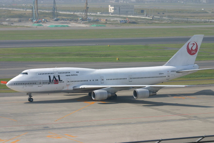 Boeing B.744 JAL Japan Airlines który brał udział w incydencie