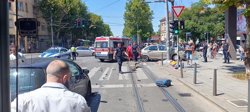 Udes u centru Beograda