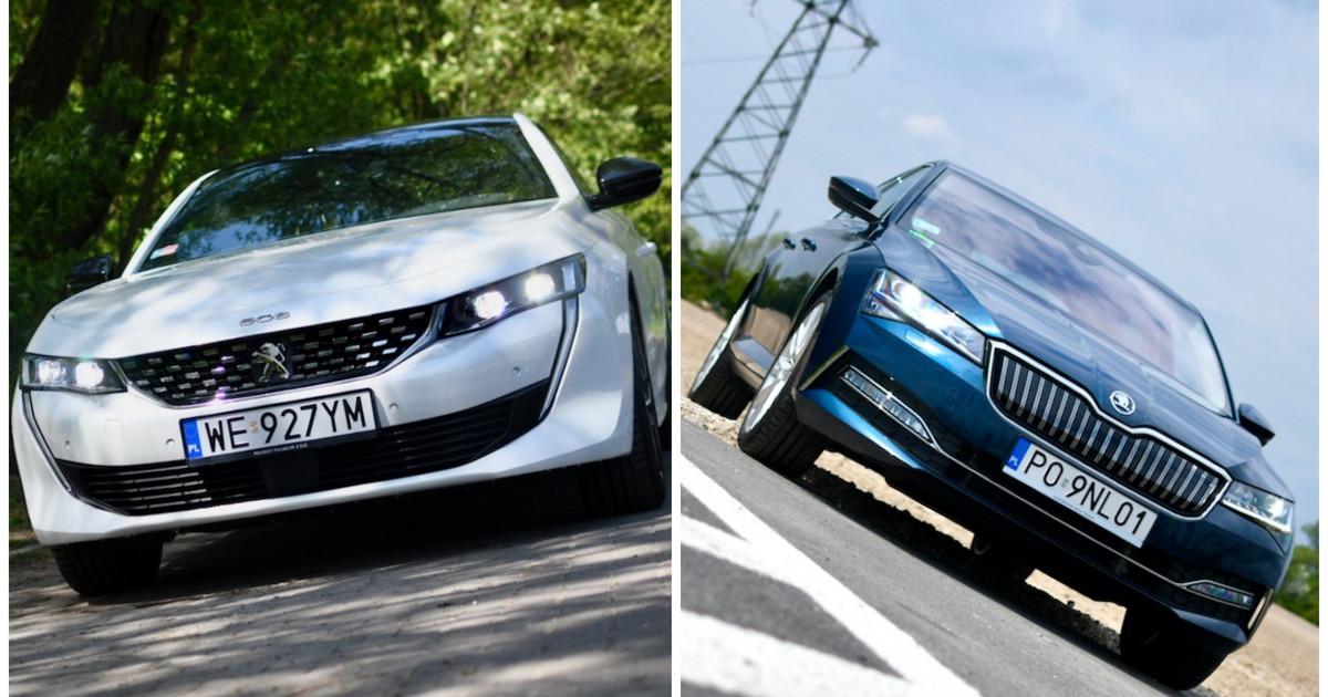 Peugeot 508 Gt+ Hybrid, Skoda Superb Iv L&K - Test, Cena, Samochody Hybrydowe, Zdjęcia