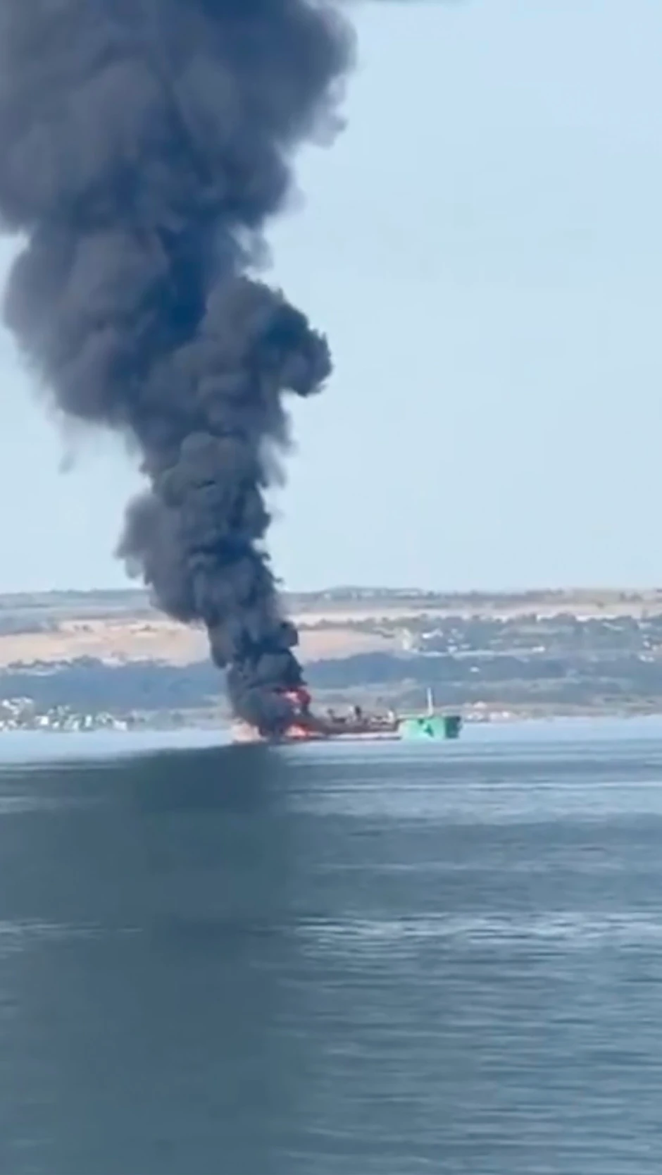 Požar na tankeru u Azovskom moru 15. jula