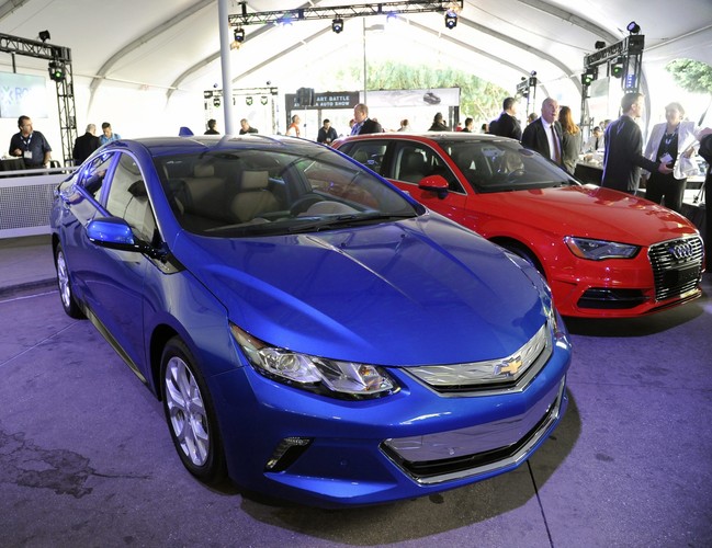 Los Angeles Auto Show 2015 - Chevrolet Volt   <br><br>fot. EPA/BOB RIHA JR Dostawca: PAP/EPA