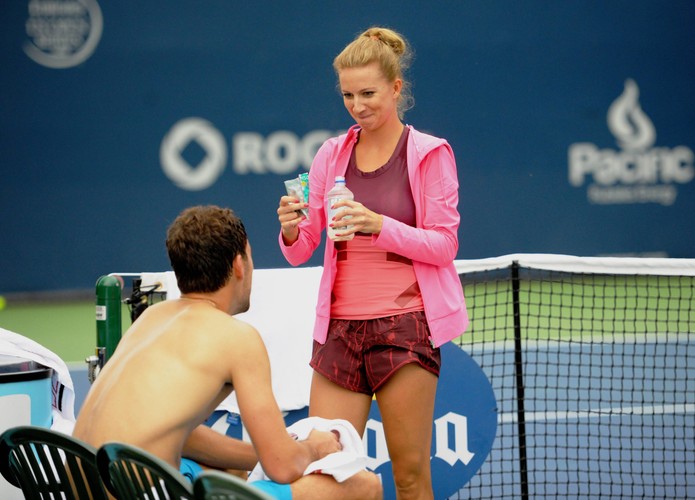 Miłość Janowicza i Domachowskiej rozkwita na korcie