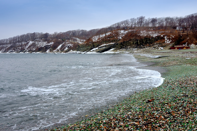 Szklana plaża, Rosja