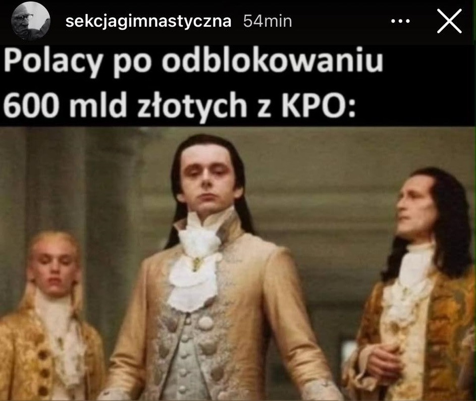 Mem o odblokowaniu pieniędzy dla Polski