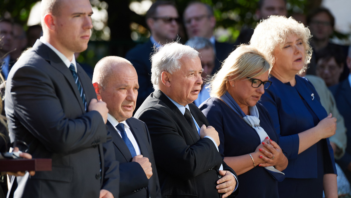 GDAŃSK UROCZYSTOŚCI POGRZEBOWE ANNY KURSKIEJ (Antoni Kurski, Maciej Łopiński, Jarosław Kaczyński, Beata Kempa, Maria Koc)