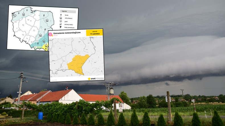 Są kolejne burzowe alerty IMGW. Jeden region szczególnie zagrożony (mapy: IMGW)