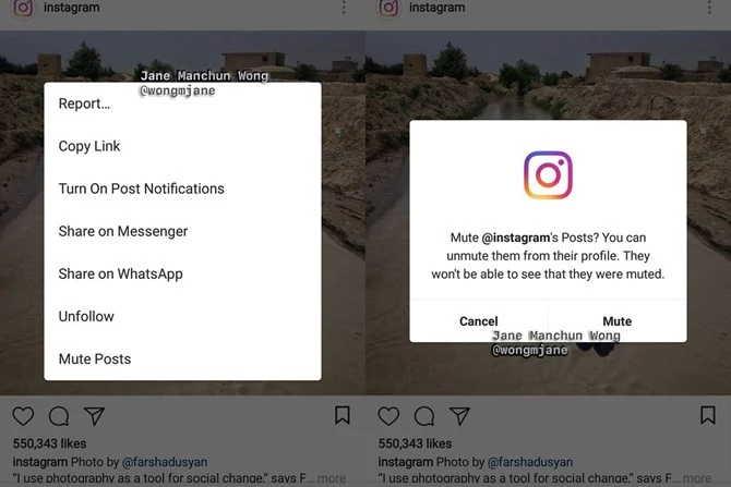 Instagram testuje przycisk do wyciszania postów konkretnych użytkowników