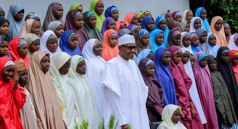 When President Buhari received 107 released Dapchi students (The Guardian Nigeria)