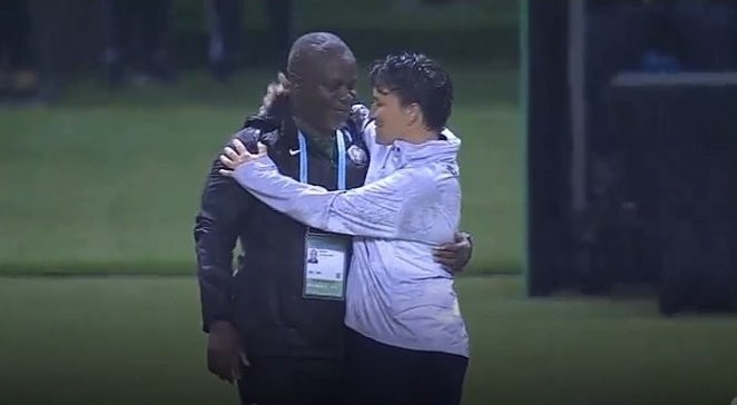 Le Nigérian Chris Danjuma et son homologue française Sonia Heziraj