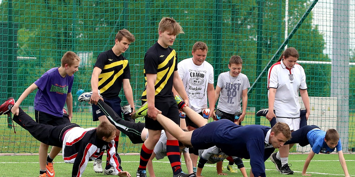 Trening rugby