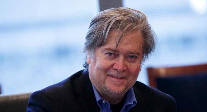 Steve Bannon at Trump Tower in New York.
