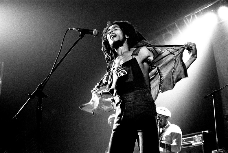 Bob Marley w czasie występu w Voorburg w 1976 r.