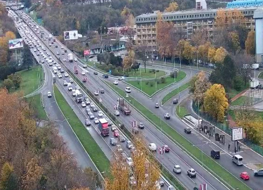 Moto-put kroz Novi Beograd u smeru ka gradu