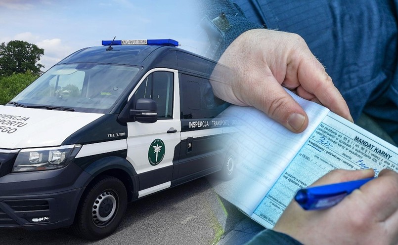 Kontrola drogowa ITD, mandat