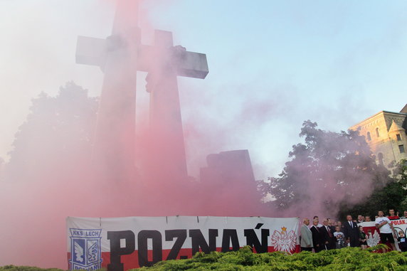 Kibice Lecha Poznań także upamiętnili Poznański Czerwiec'56 fot. Codzienny Poznań / S. Toroszewska