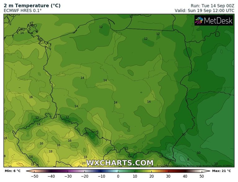 Koniec tygodnia zapowiada się zimno