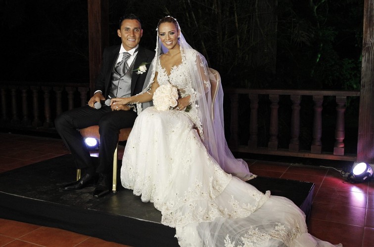 Keylor Navas i Andrea Salas