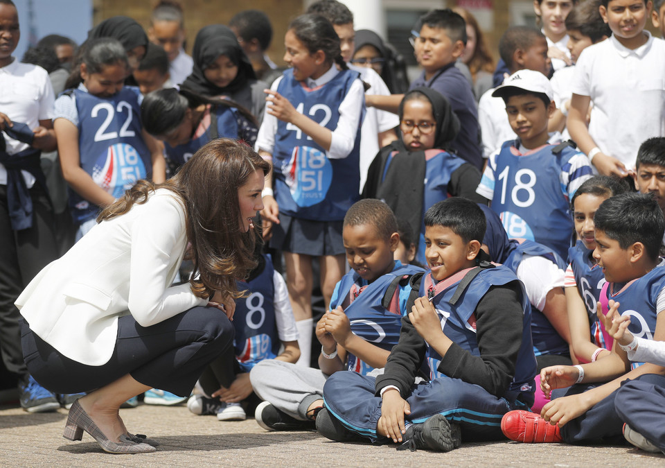 Księżna Kate Middleton spotkała się z dziećmi na imprezie w Docklands w Londynie