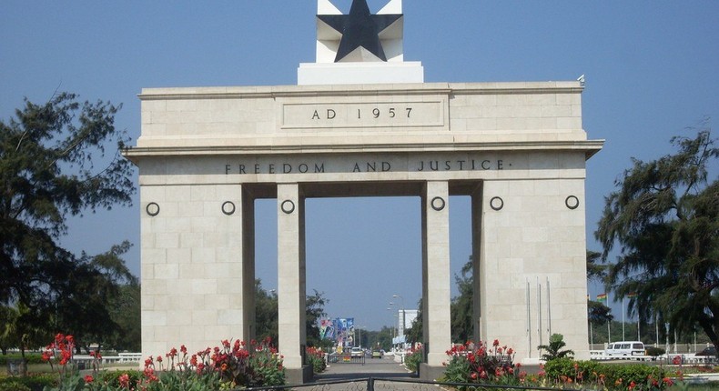 Black star square in Accra