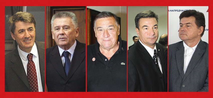 Nepoželjni: Obradović, Ilić, Mrkonjić, Knežević i Pavlović
