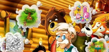 Screen z gry "Zabawy z językiem angielskim: Lis i niedźwiedź"