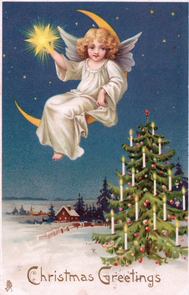 Kartka świąteczna z Wielkiej Brytanii, ok. 1890 r.