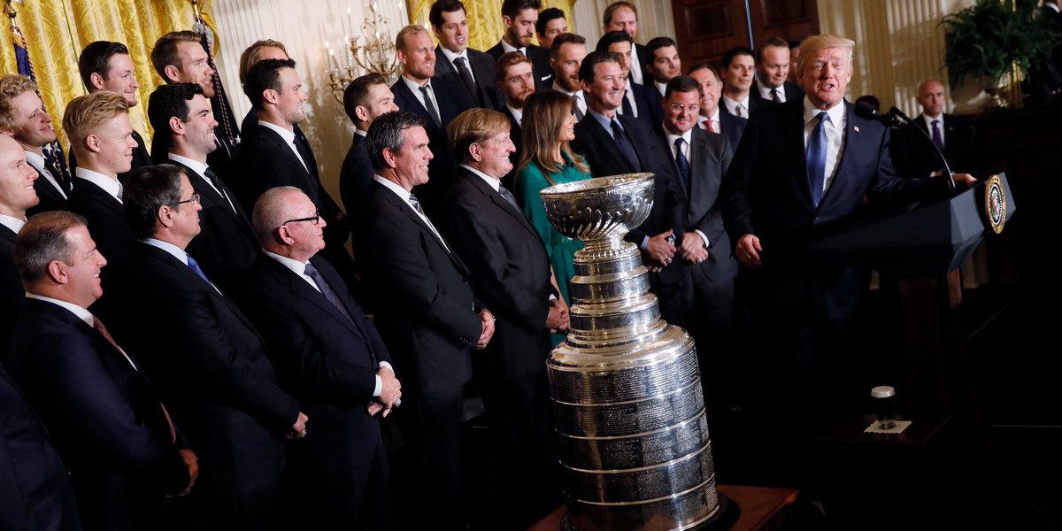 The Pittsburgh Penguins were eerily quiet about their visit to Trump's White House