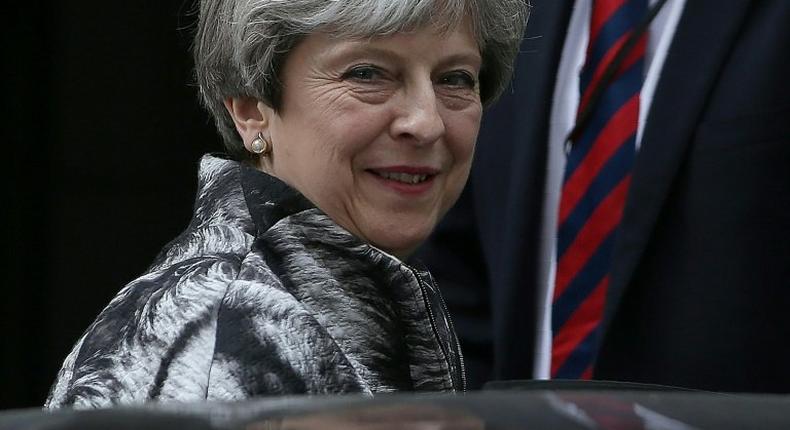 Britain's Prime Minister Theresa May could face demands to quit by MPs from her Conservative Party