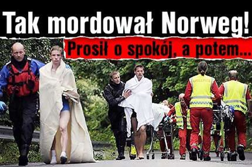 Tak mordował Norweg! Prosił o spokój, a potem...