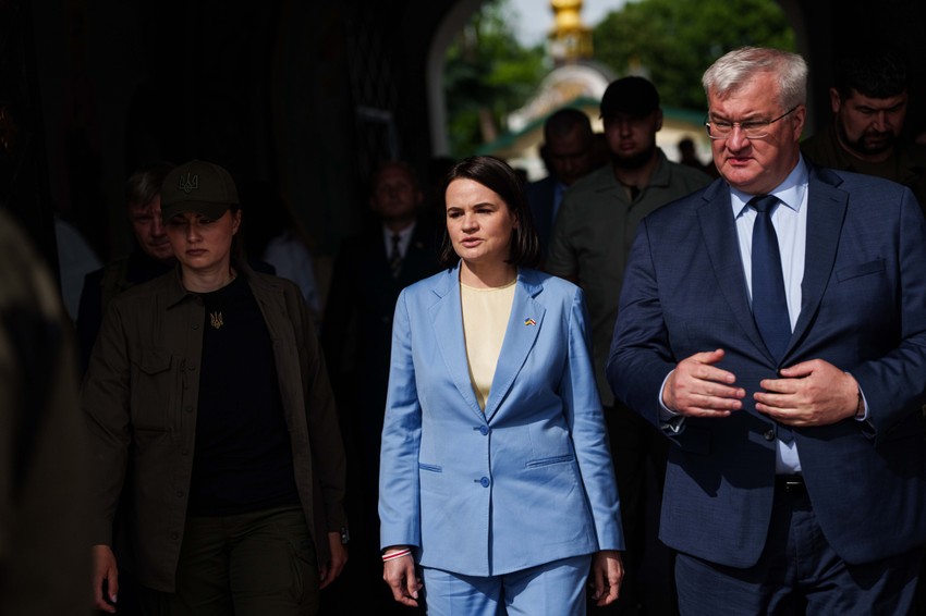 Svetlana Tihanovska i Andrij Sibiha u Kijevu 25. maja
