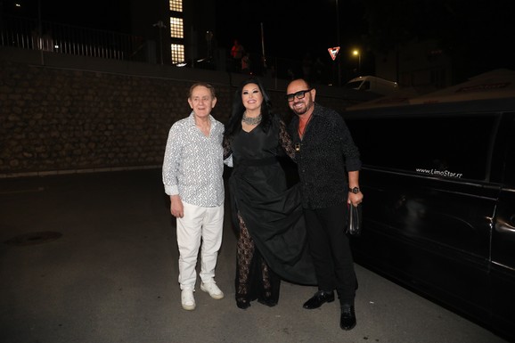 DRAGANA MIRKOVIĆ STIGLA LIMUZINOM Došla na koncert Južnog vetra u Beogradu sa Kemalom i Miletom Kitićem: Sva u crnom (VIDEO)