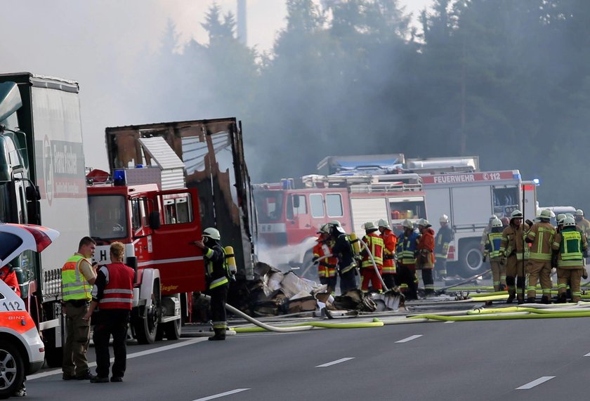 Travel Bus Accident in Muenchberg