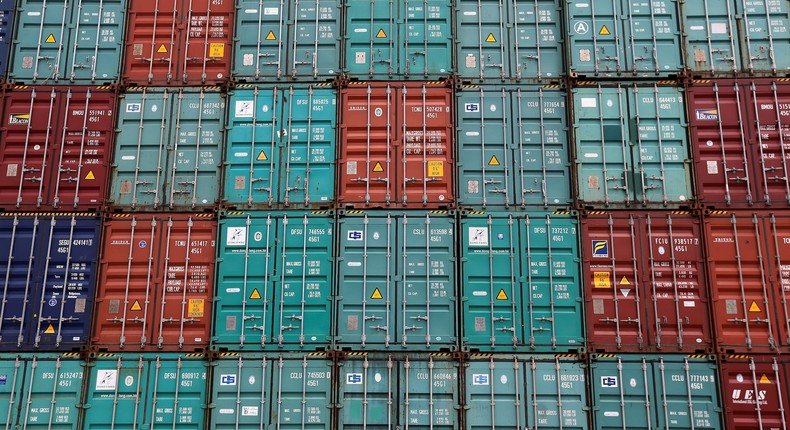 A stack of shipping containers in the Port of Miami.Carlo Allegri/Reuters