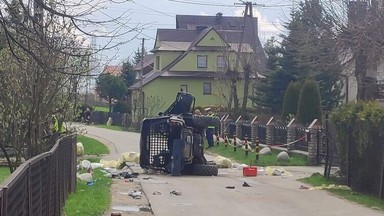 Groźny wypadek na Podhalu. Trzy osoby są ciężko ranne