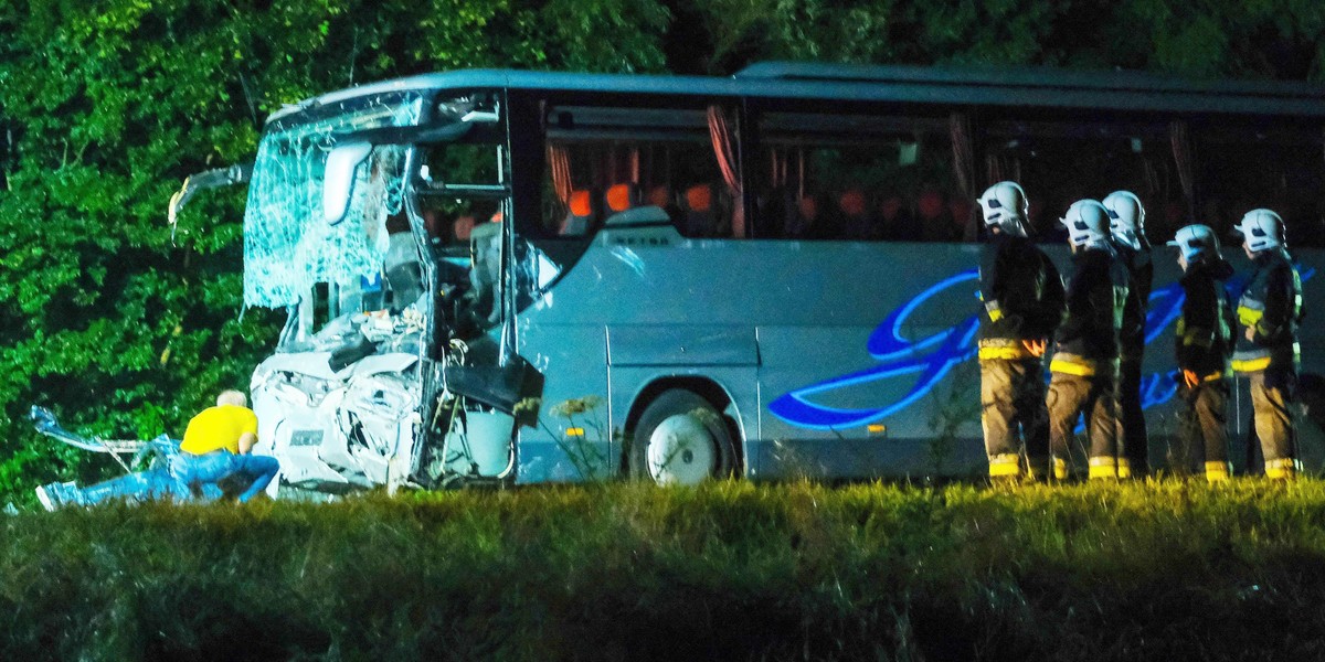 Kleszczów: zderzenie busa z autokarem na drodze nr 88. Nowe fakty